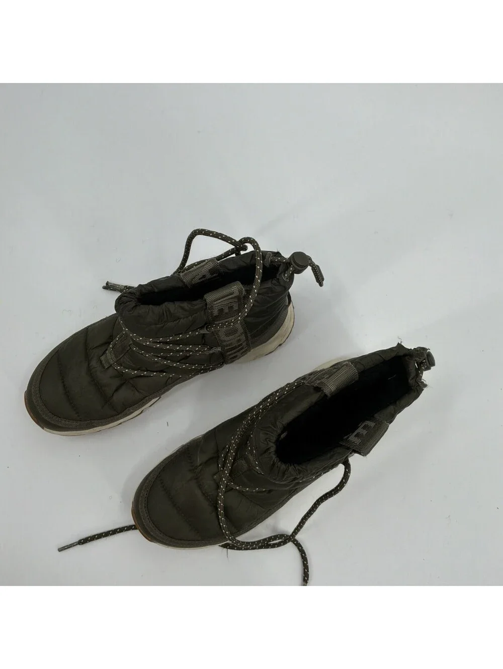 The North Face Green Thermoball Lace-Up Boots Womens Size 7